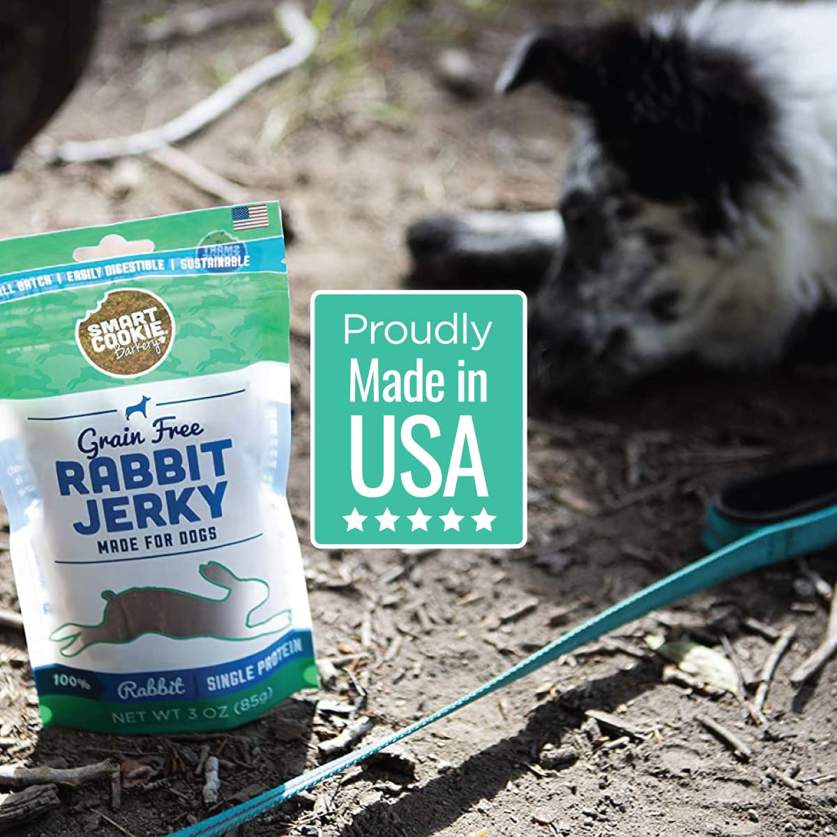 Smart Cookie rabbit jerky cat-friendly table shows cats may enjoy snack