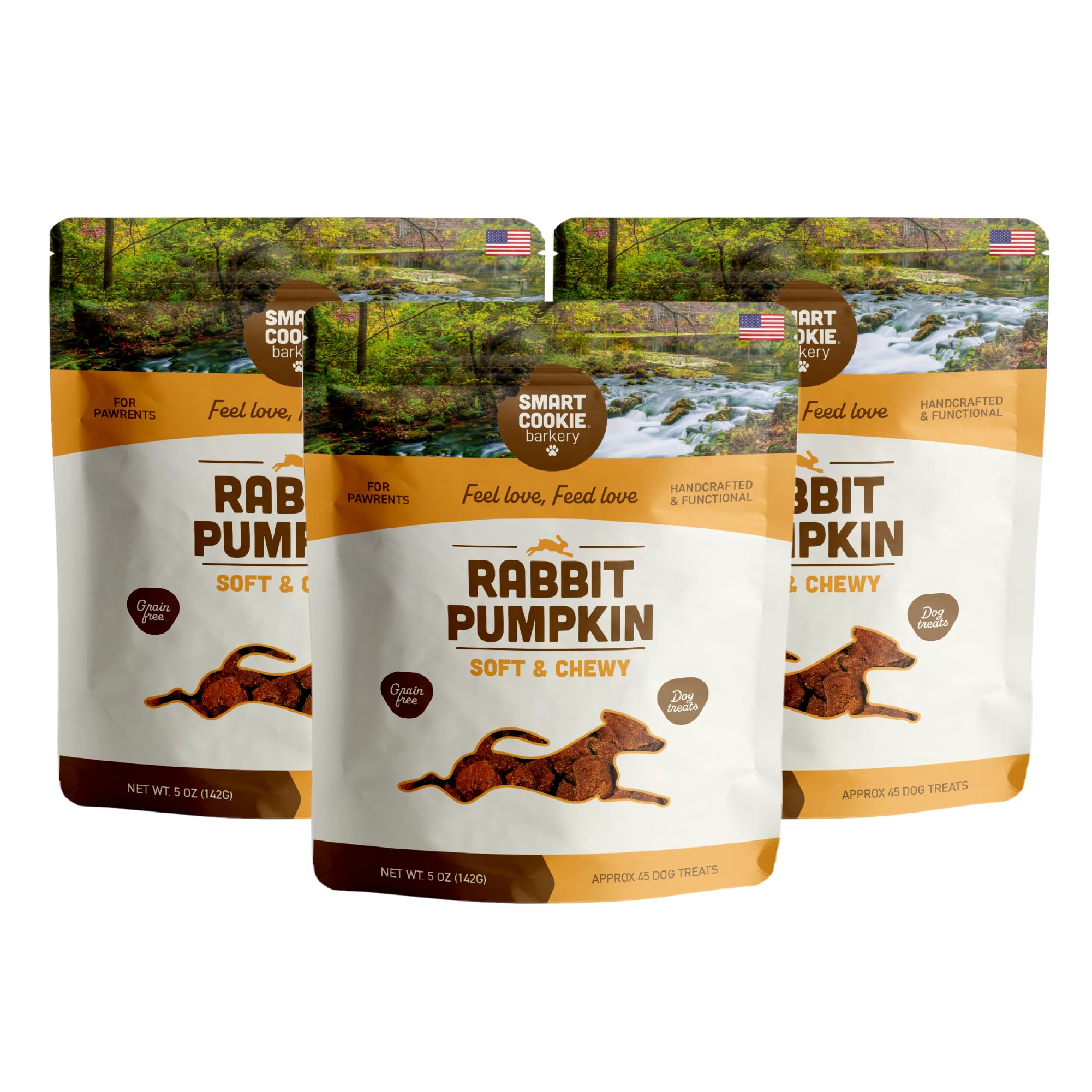 Smart Cookie rabbit-pumpkin soft-treats bites for training rewards