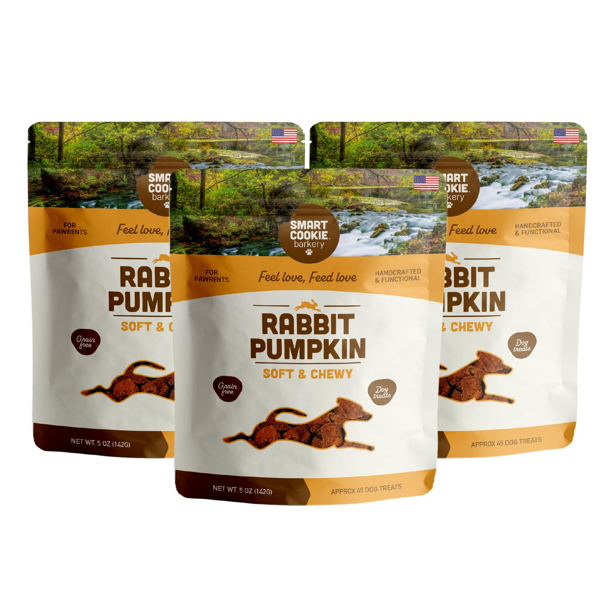 Smart Cookie rabbit-pumpkin soft-treats bites for training rewards