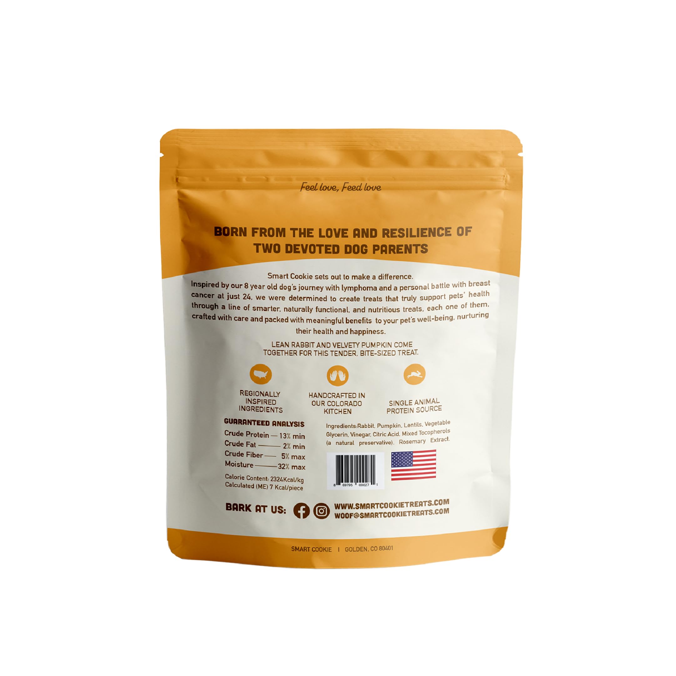 Smart Cookie training treats for dogs, ideal for focus during sessions