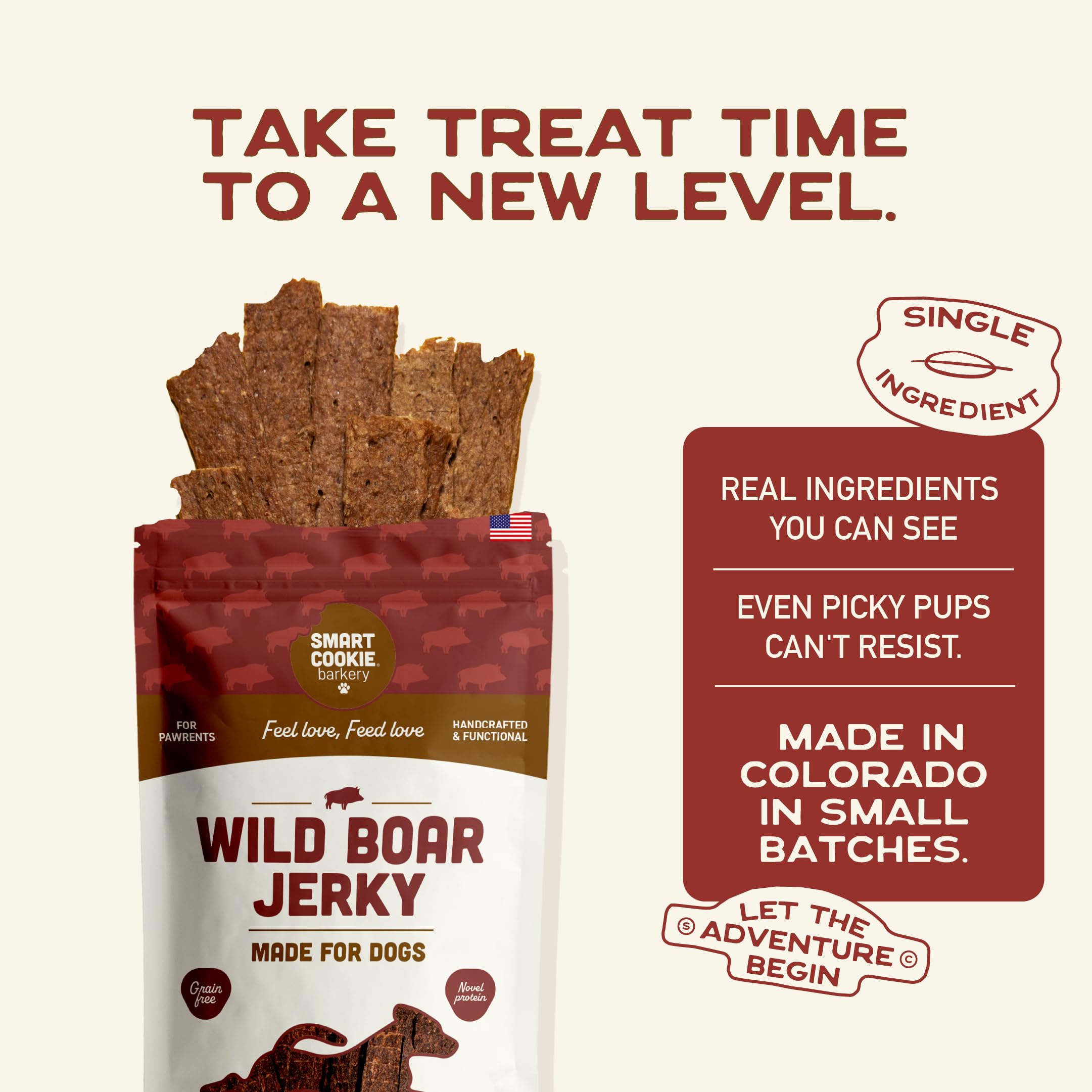 Smart Cookie grain-free ingredient panel close-up.
