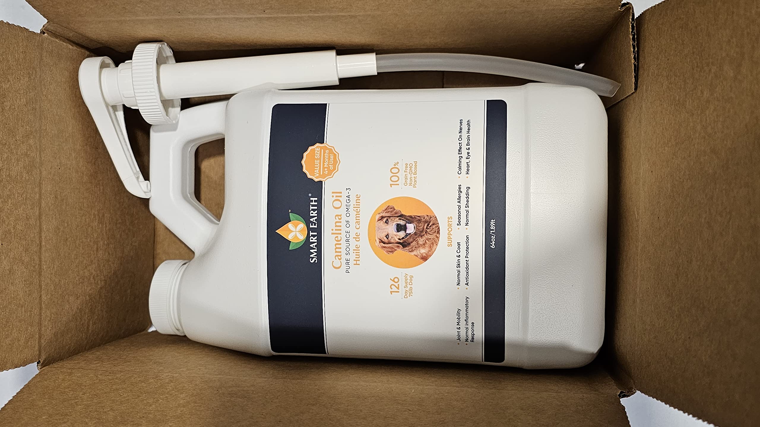 Smart Earth Camelina Oil for Dogs during play shows joint flexibility.