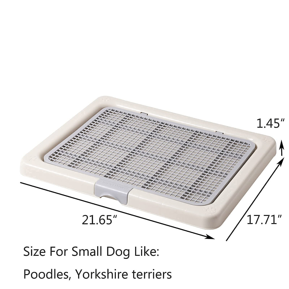 Smart Paws puppy toilet tray in use with pad