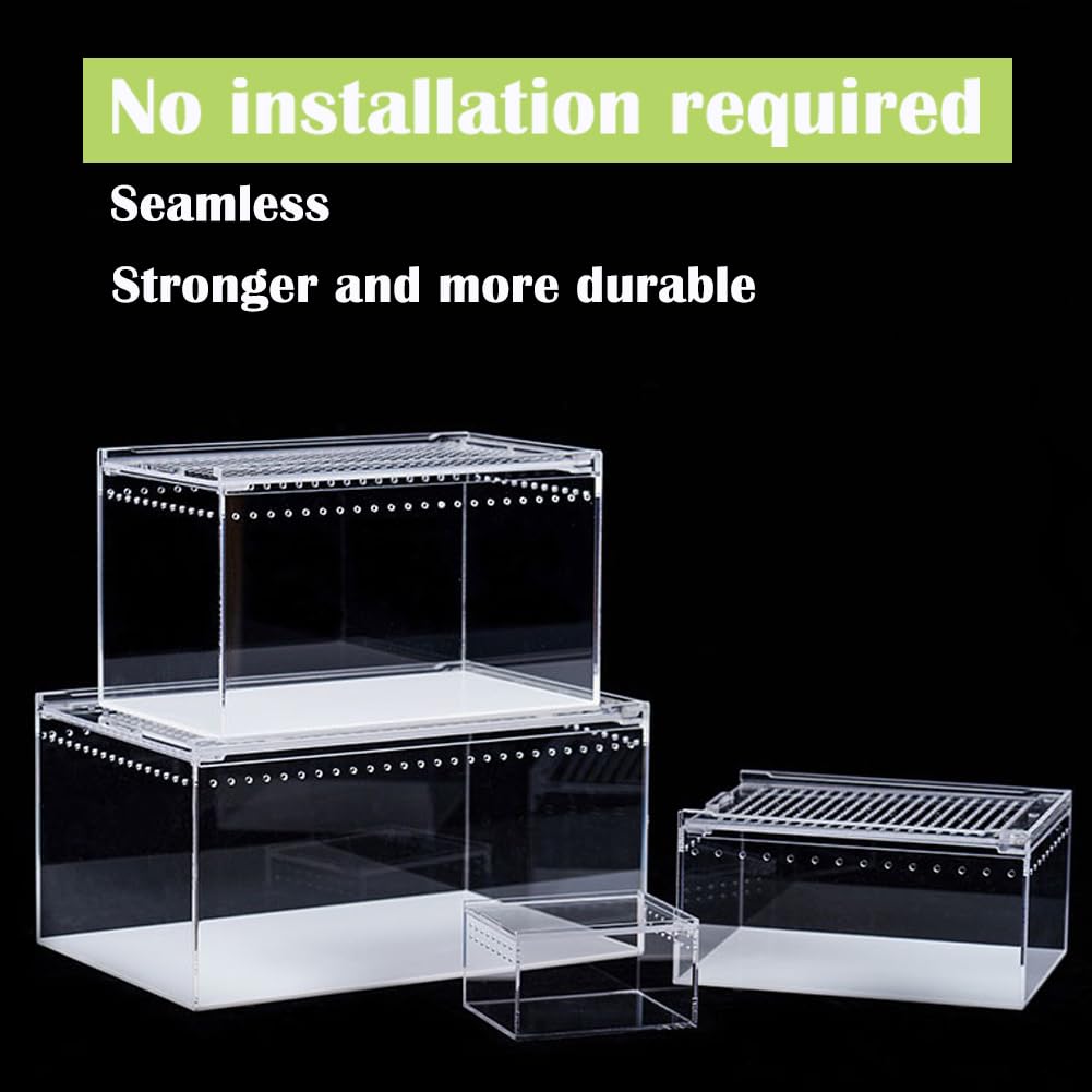 Smartang tarantula enclosure features side ventilation for airflow and humidity balance.