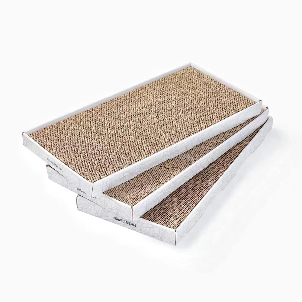 Smartbean Cardboard Scratcher Pad with dual sides for extended scratching sessions.