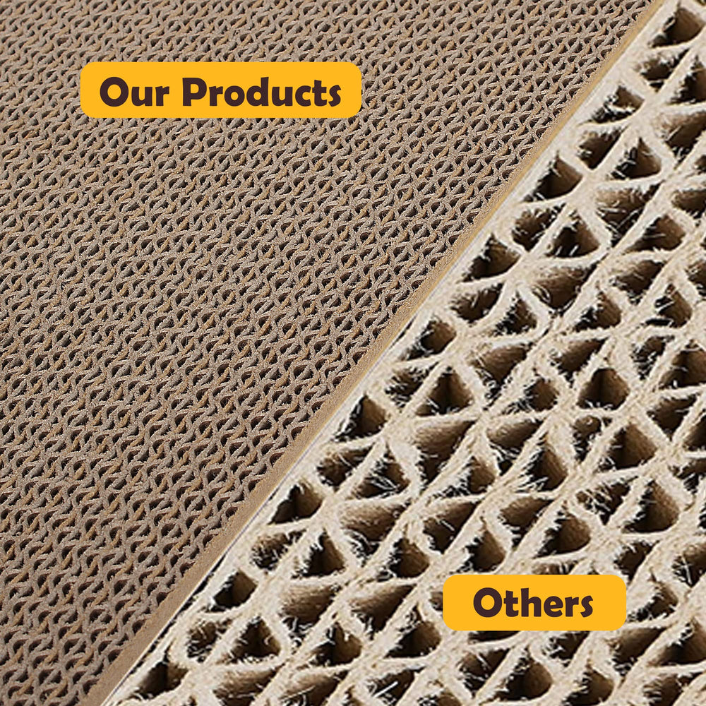 Smartbean Cat Scratcher Pad reverse side shows two-sided scratching life.