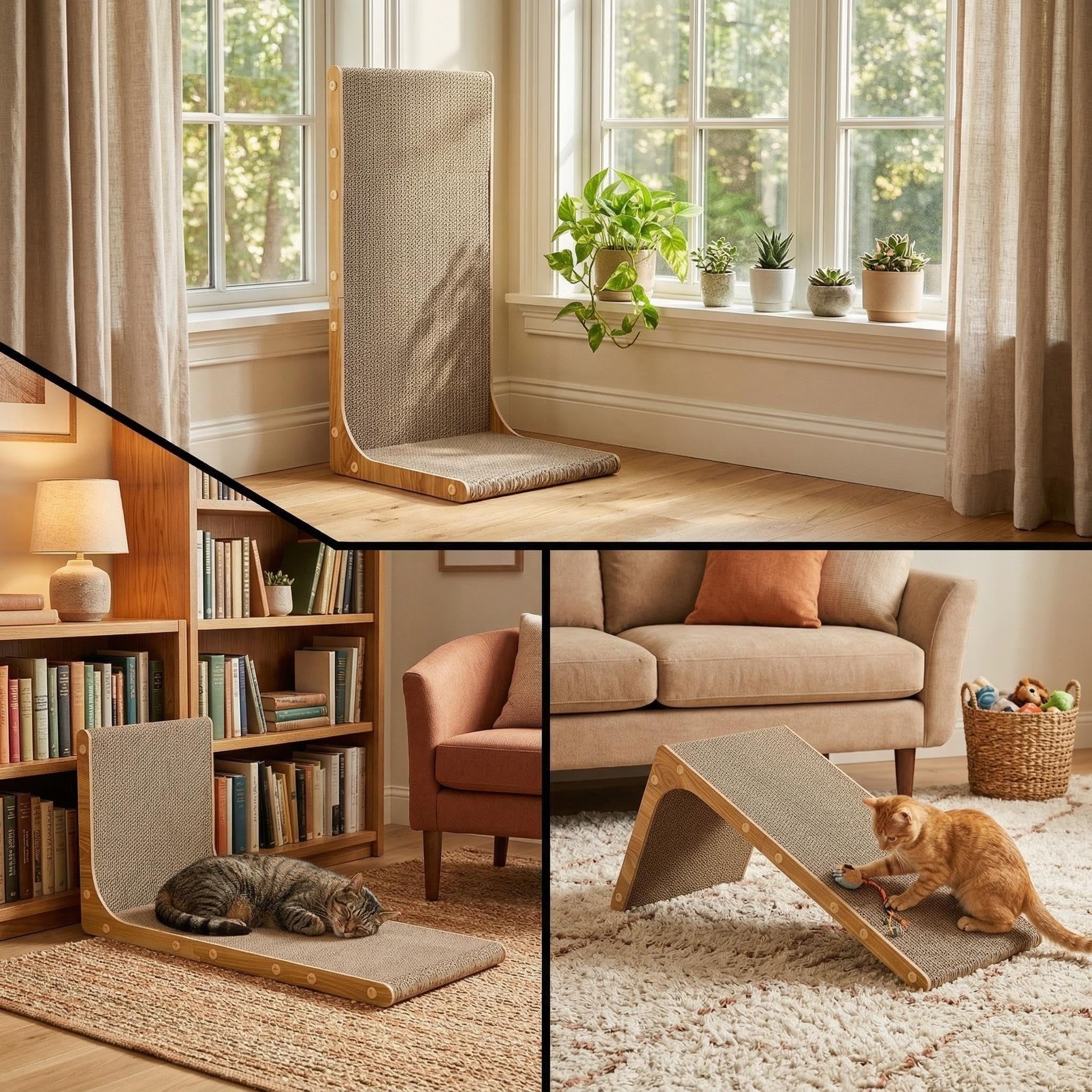 SMARTBEAN scratch pads provide a satisfying texture for claw-scratching