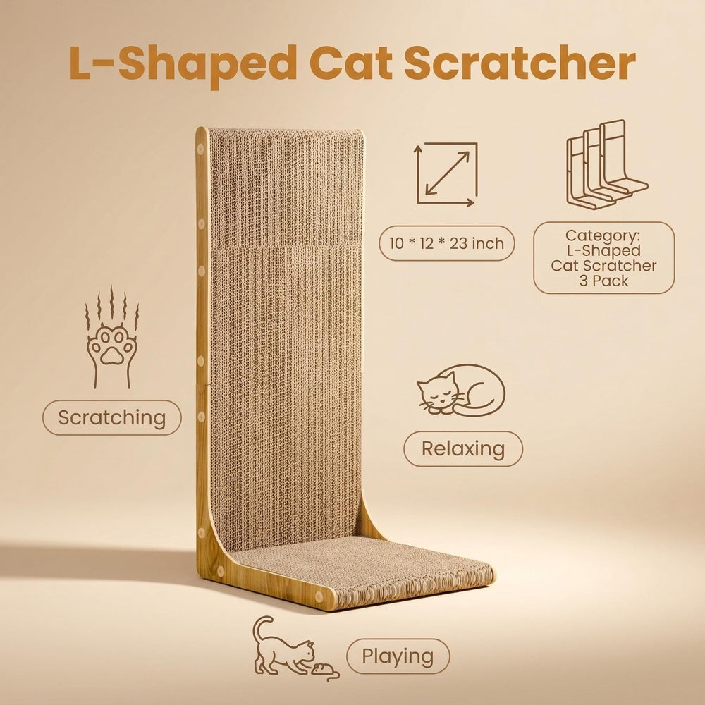SMARTBEAN vertical scratcher post ready for installation creates a dedicated scratching zone