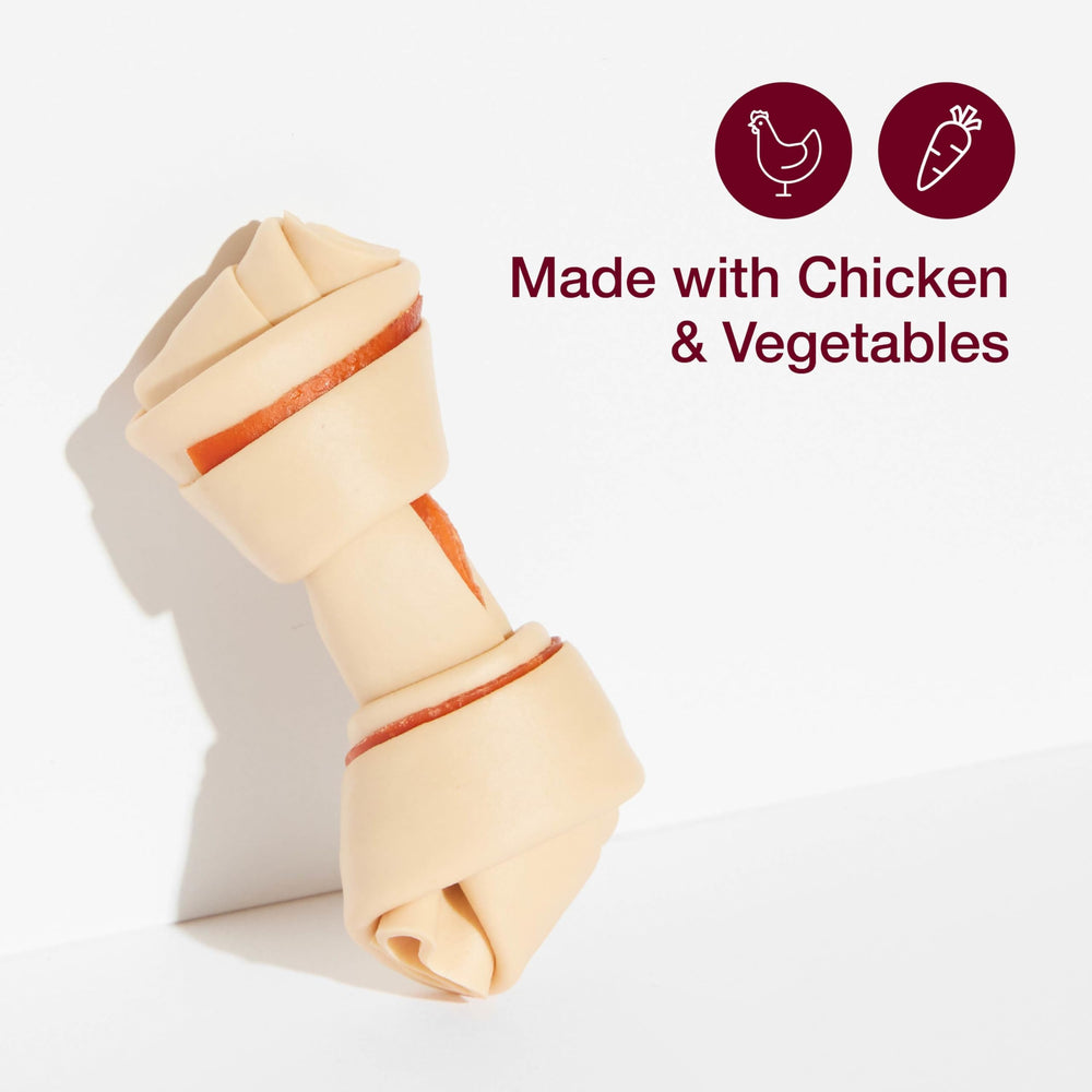 Close-up of SmartBones Mini Bones texture, rawhide-free and easy to digest.