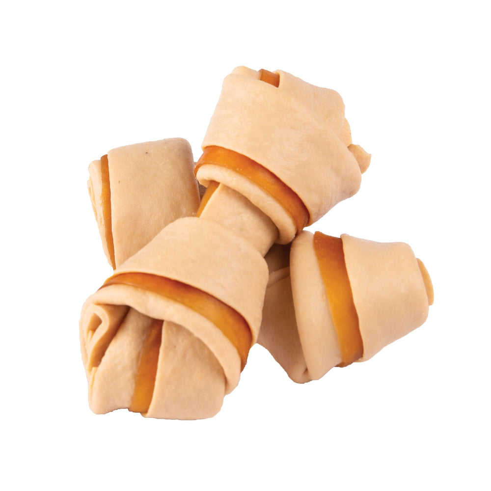 SmartBones bone-shaped chews in a 24-count bag designed for dogs.