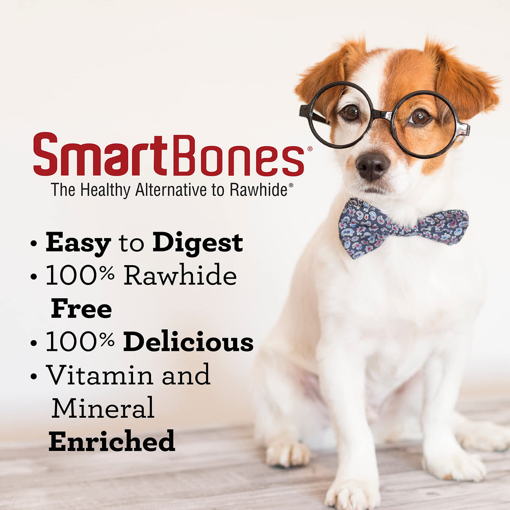 SmartBones Mini Chews packaging display on shelf.