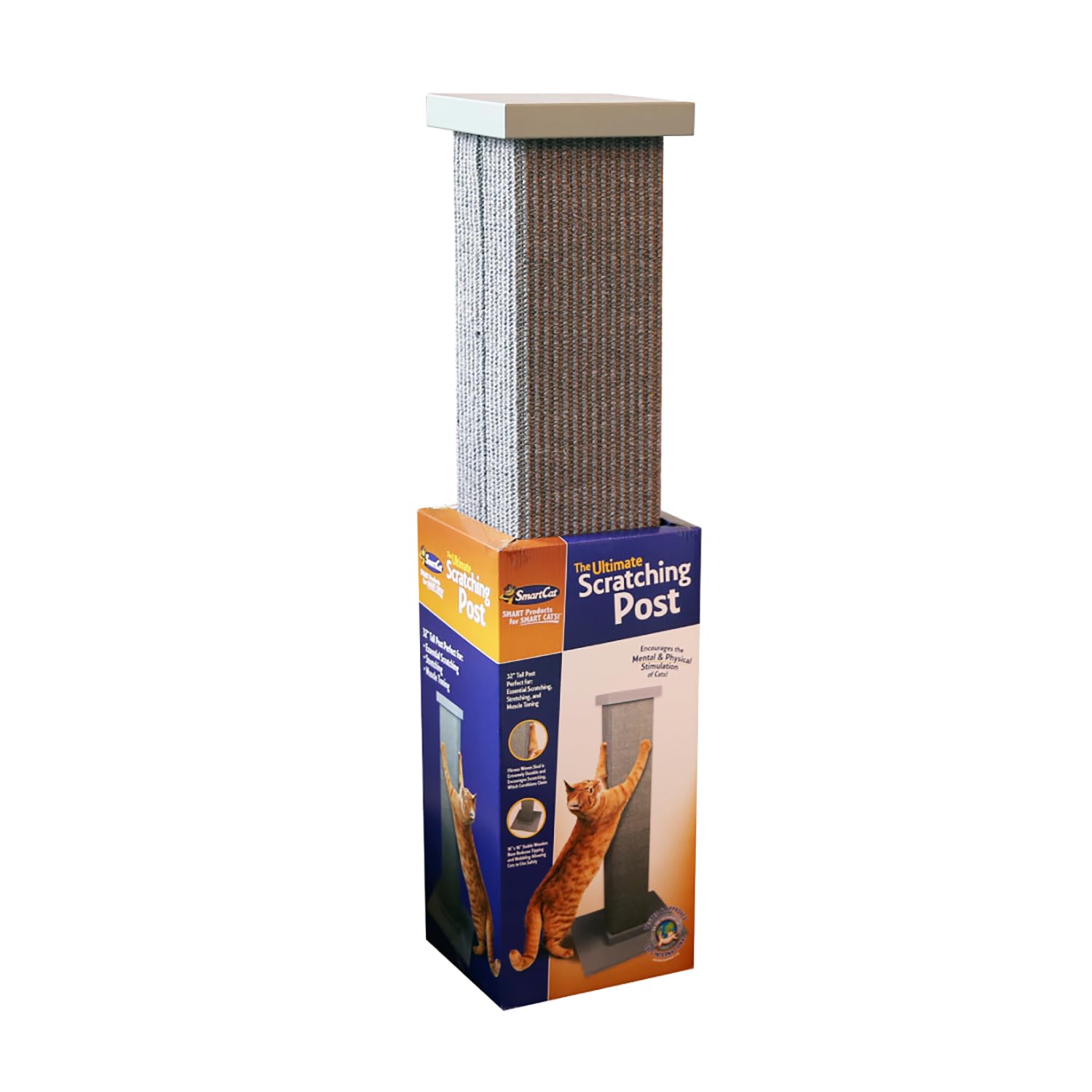SmartCat easy assembly with two screws and two dowels for quick setup.