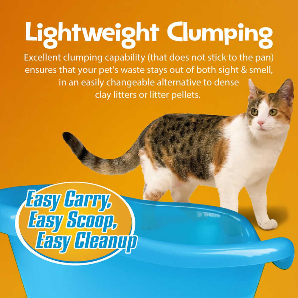 SmartCat grass-based litter offers a grain-like texture that feels paw-friendly.