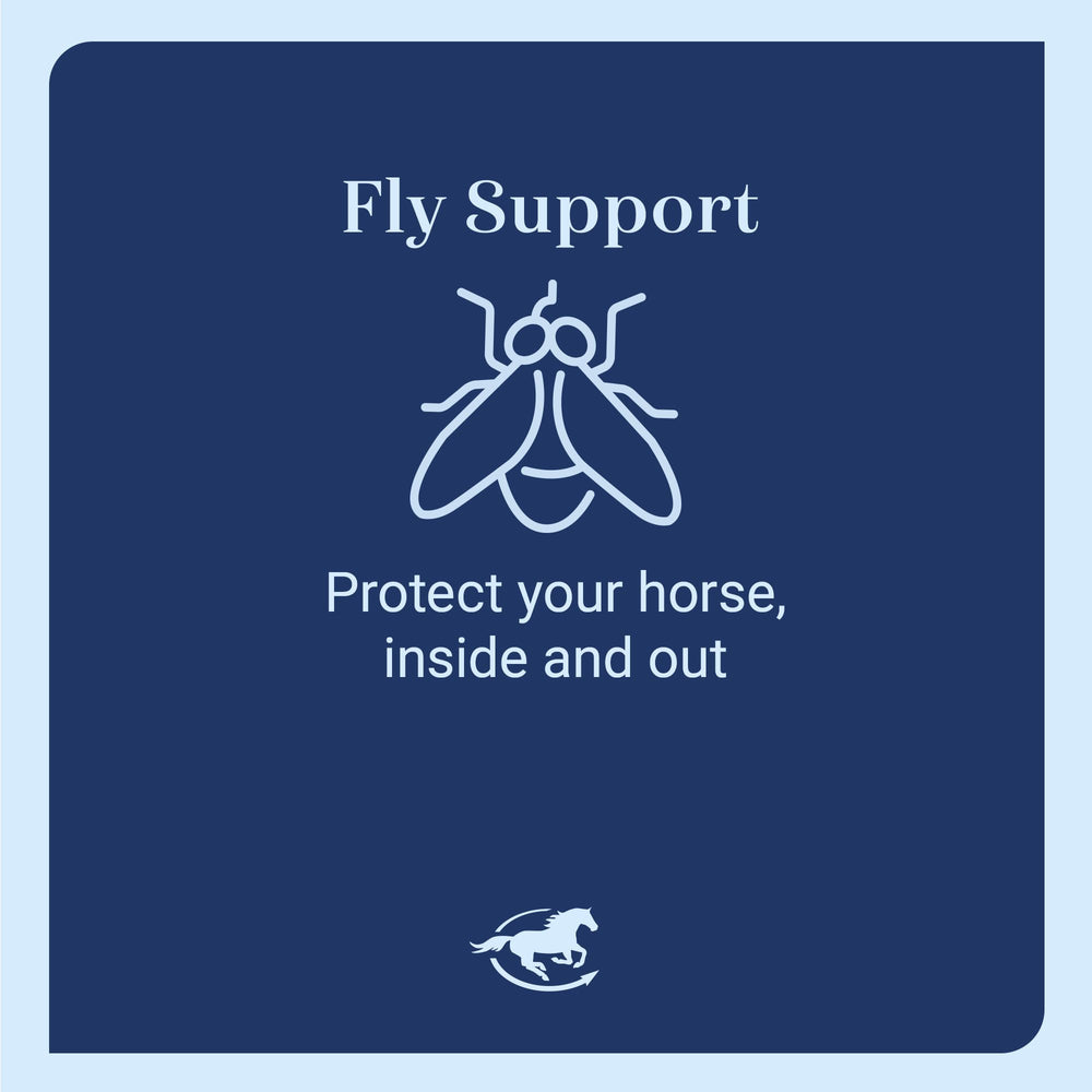 SmartEquine Comfort Fly Mask moisture-wicking SmartCore fabric keeps horses cooler