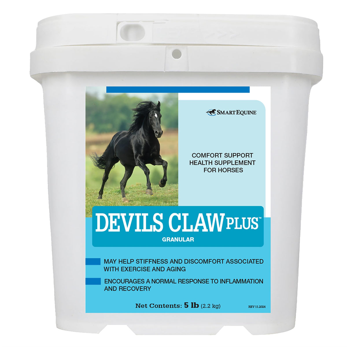 SmartEquine Devil's Claw Plus Granular bottle for easy joint support in daily care.
