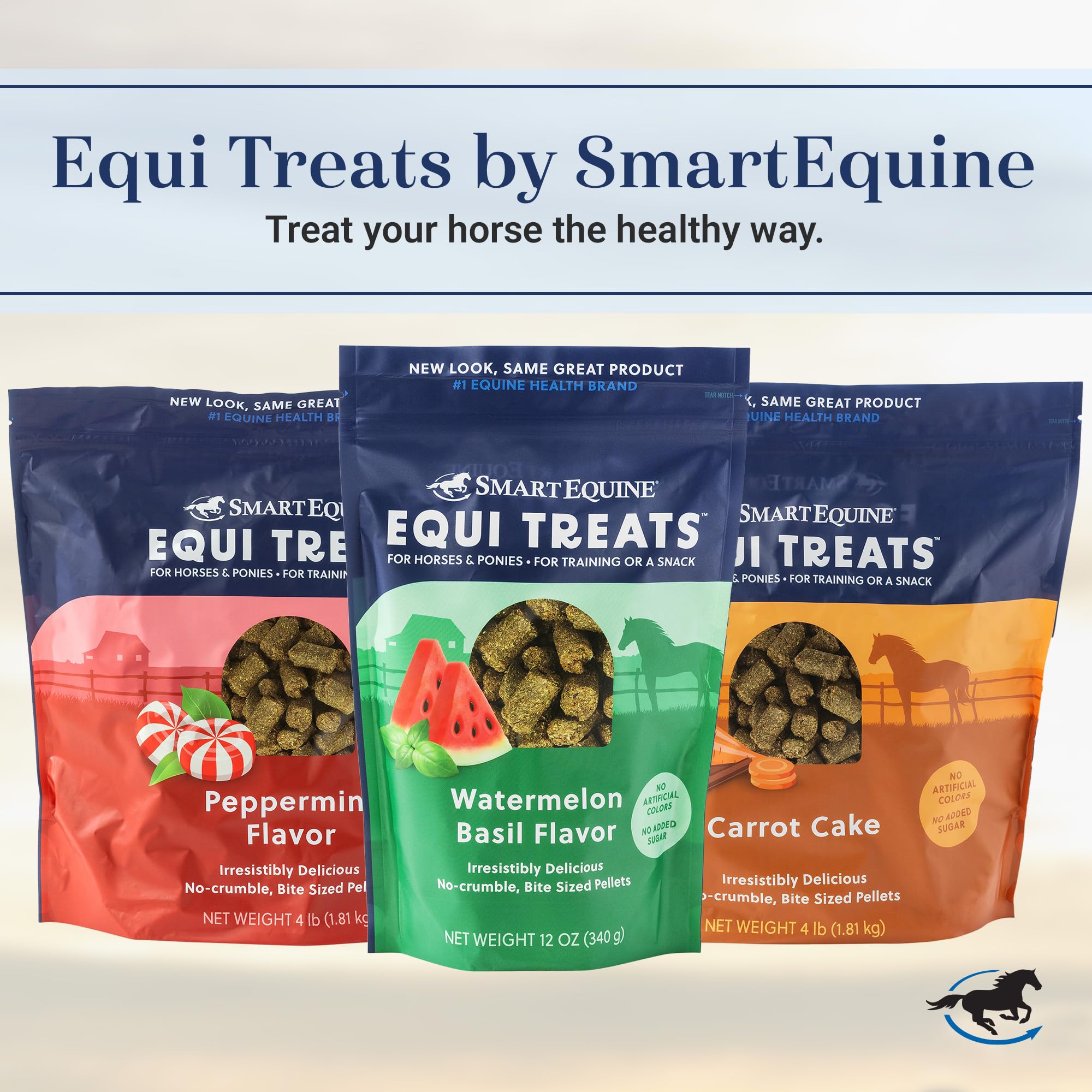 SmartEquine Equi Treats flavor-variety-apple-pie-peppermint showcases multiple flavors