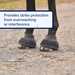 SmartEquine bell boots durable-rubber construction withstands daily wear and tear.