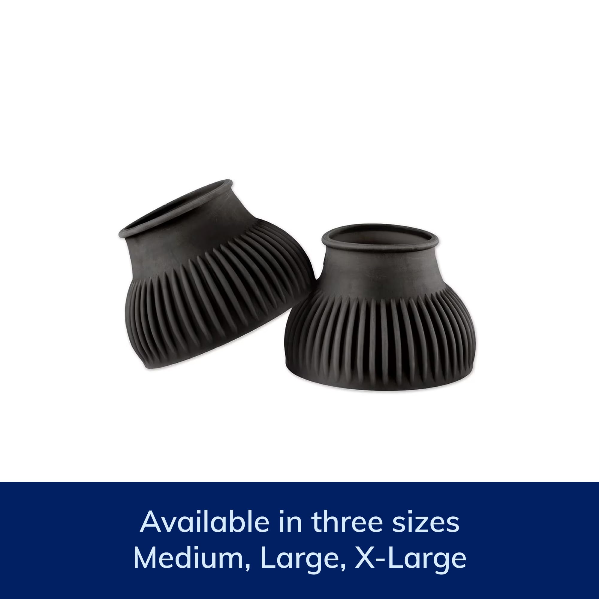 SmartEquine bell boots easy-application pull-on style enables quick fitting.