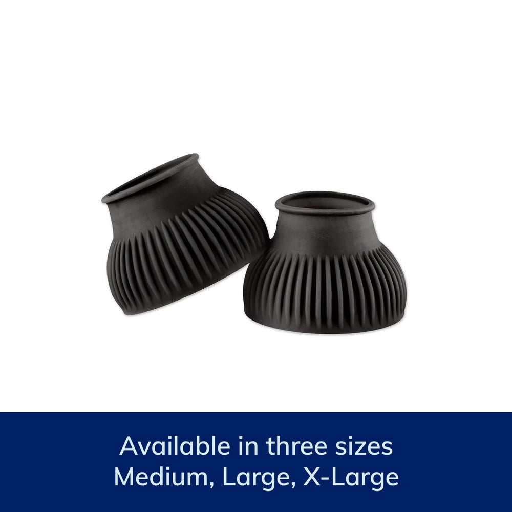 SmartEquine bell boots easy-application pull-on style enables quick fitting.