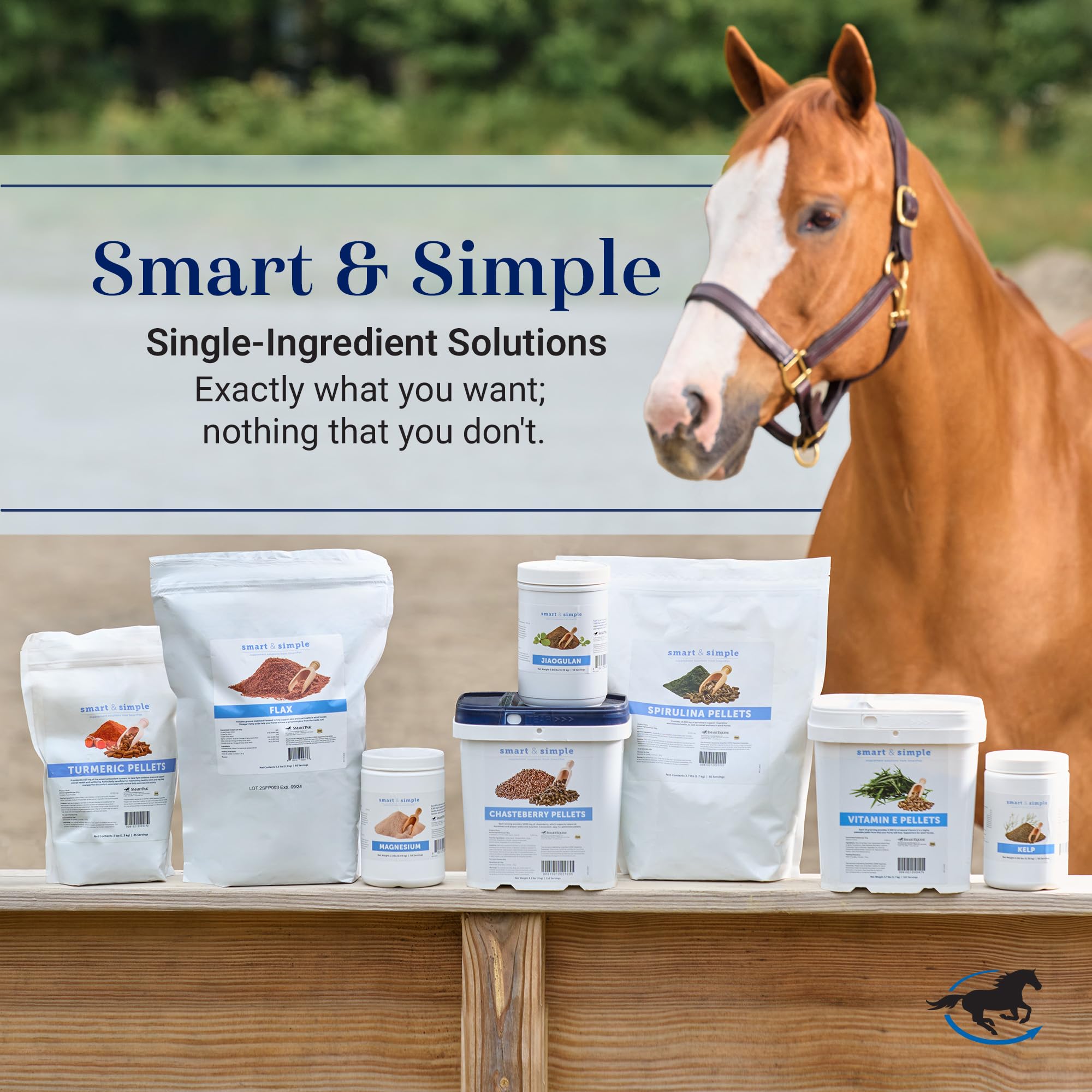 SmartEquine Smart & Simple Flax easily blends into daily feed routines.