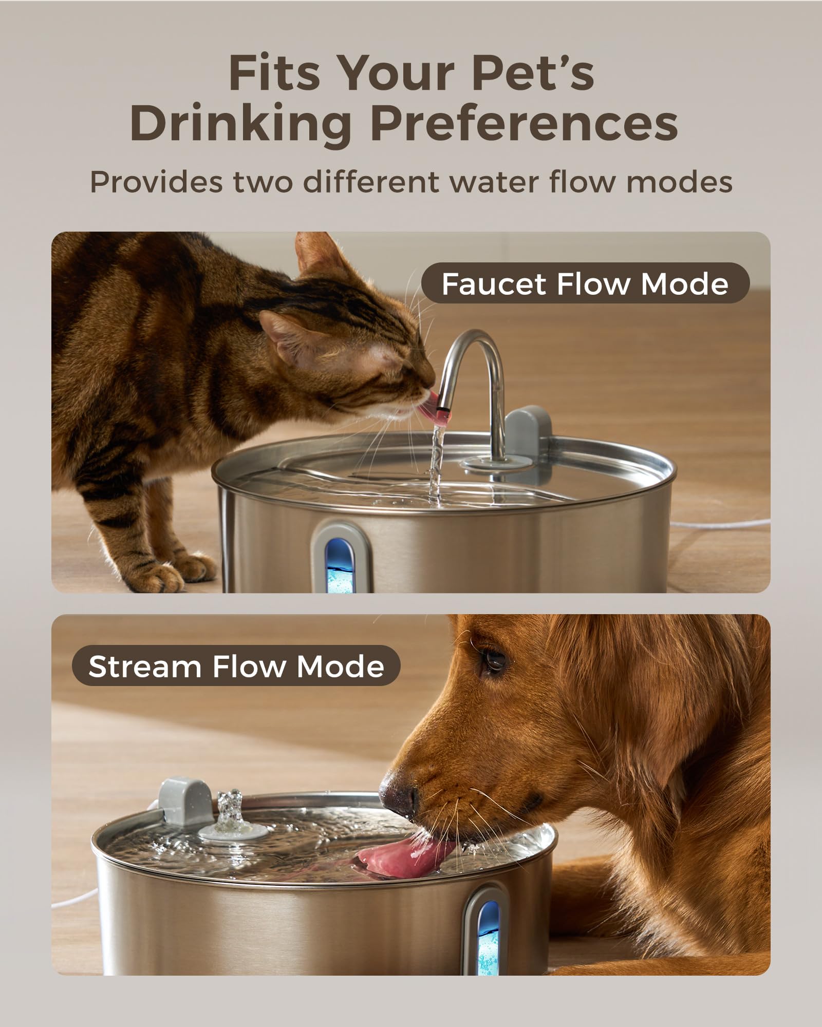 Smartoo stainless steel bowl is durable and easy to clean.
