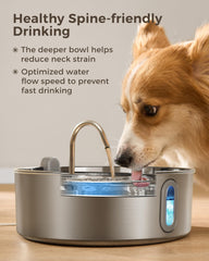 Smartoo ultra-quiet pump provides peaceful nights and uninterrupted drinking.