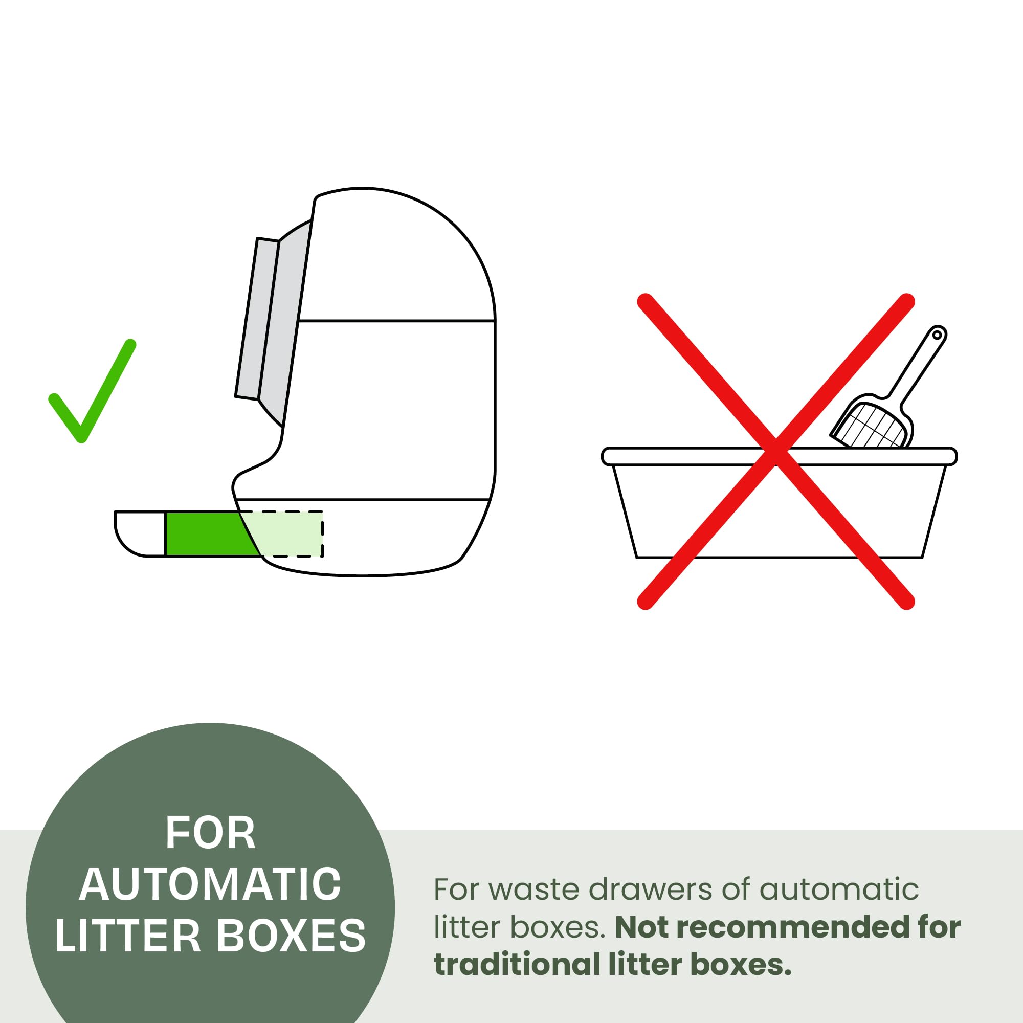 Drawstring closure on Smarty Pear Leo's Loo Too liners for mess-free removal