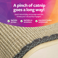 SmartyKat Organic Catnip bag included to attract cats and encourage longer play.