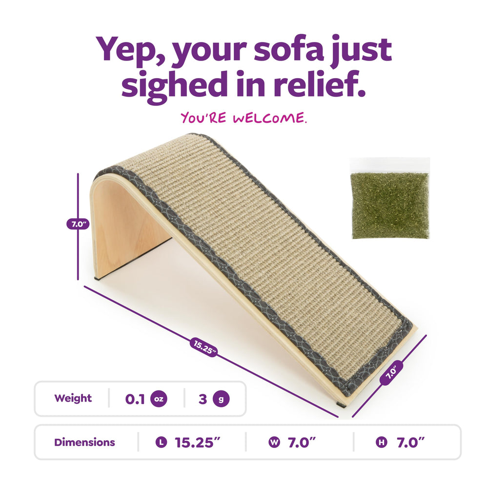 SmartyKat Stable wooden structure provides durable support during daily scratching sessions.