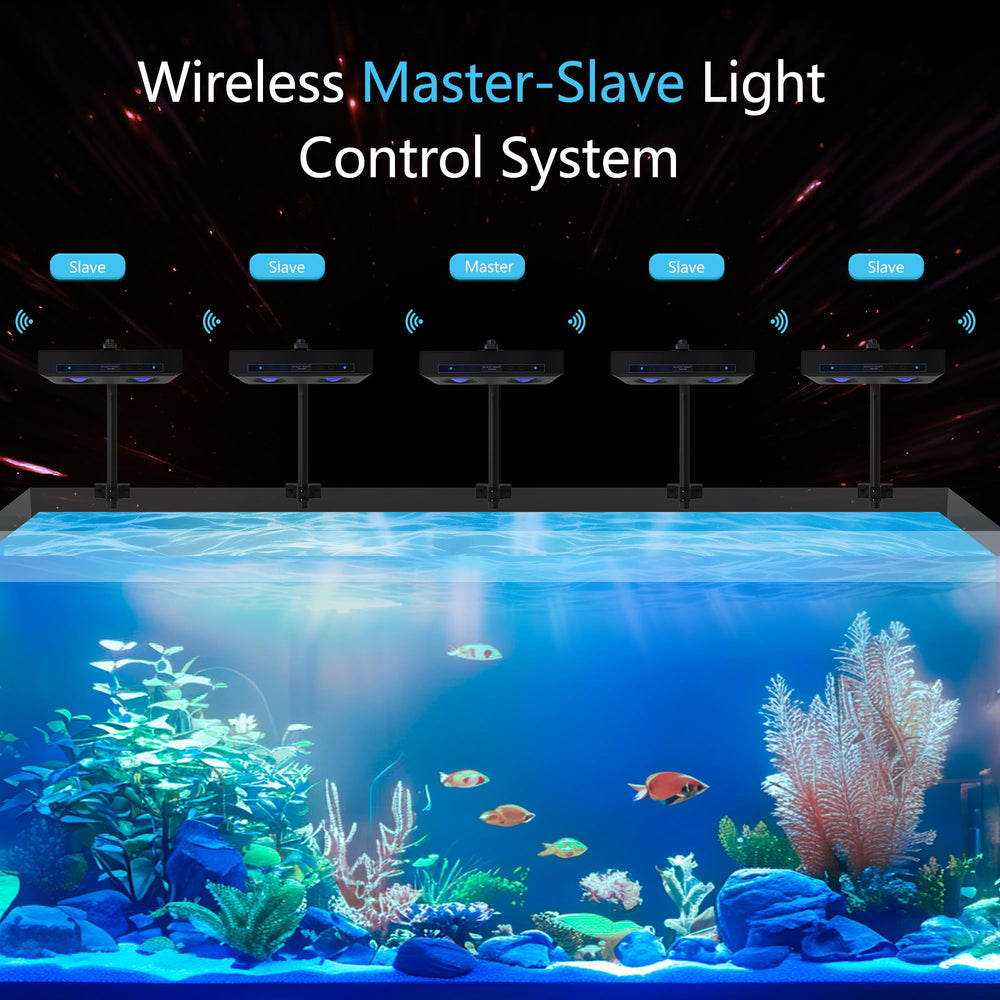 SMATFARM Aquarium Light Remote Control enables easy group operation.
