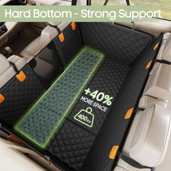 Smatto back-seat extender supports up to 400 lbs for larger dogs.