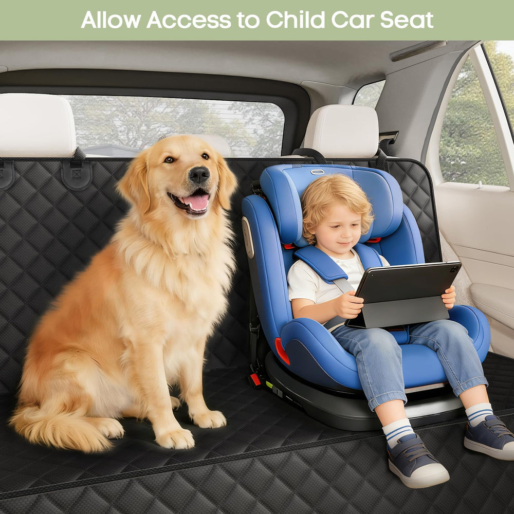 Smatto dog car seat cover waterproof fabric shields against accidents