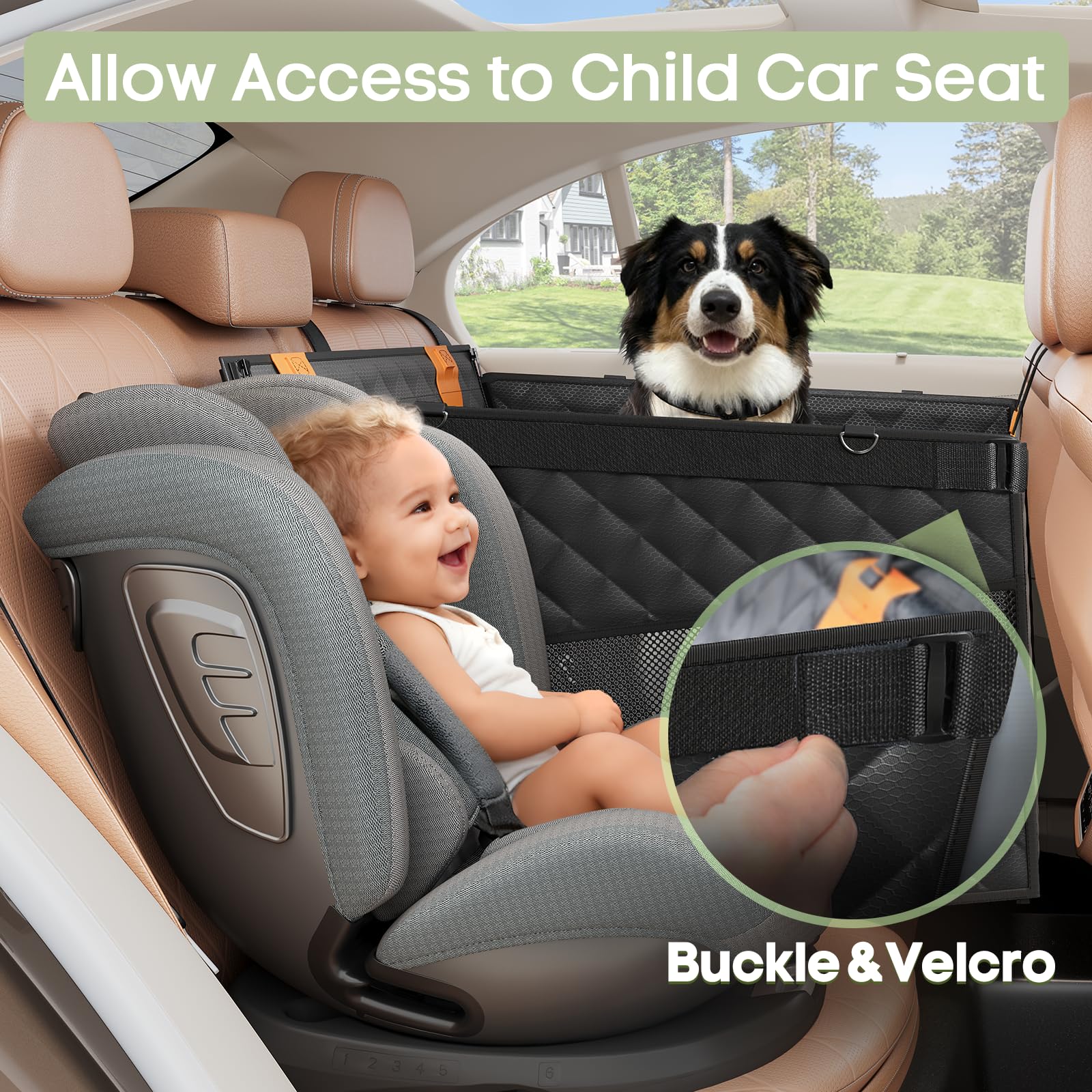 Smatto dog car seat uses heat sealed technology to prevent leaks.