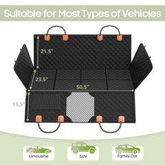 Smatto dog hammock with mesh window for airflow and visibility during trips.