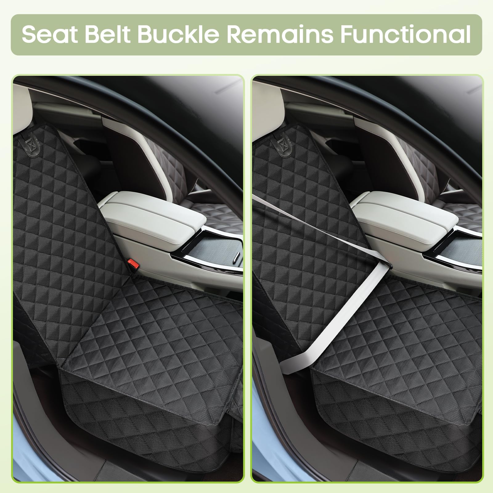 Smatto dog seat cover universal fit works across cars, trucks, and SUVs.