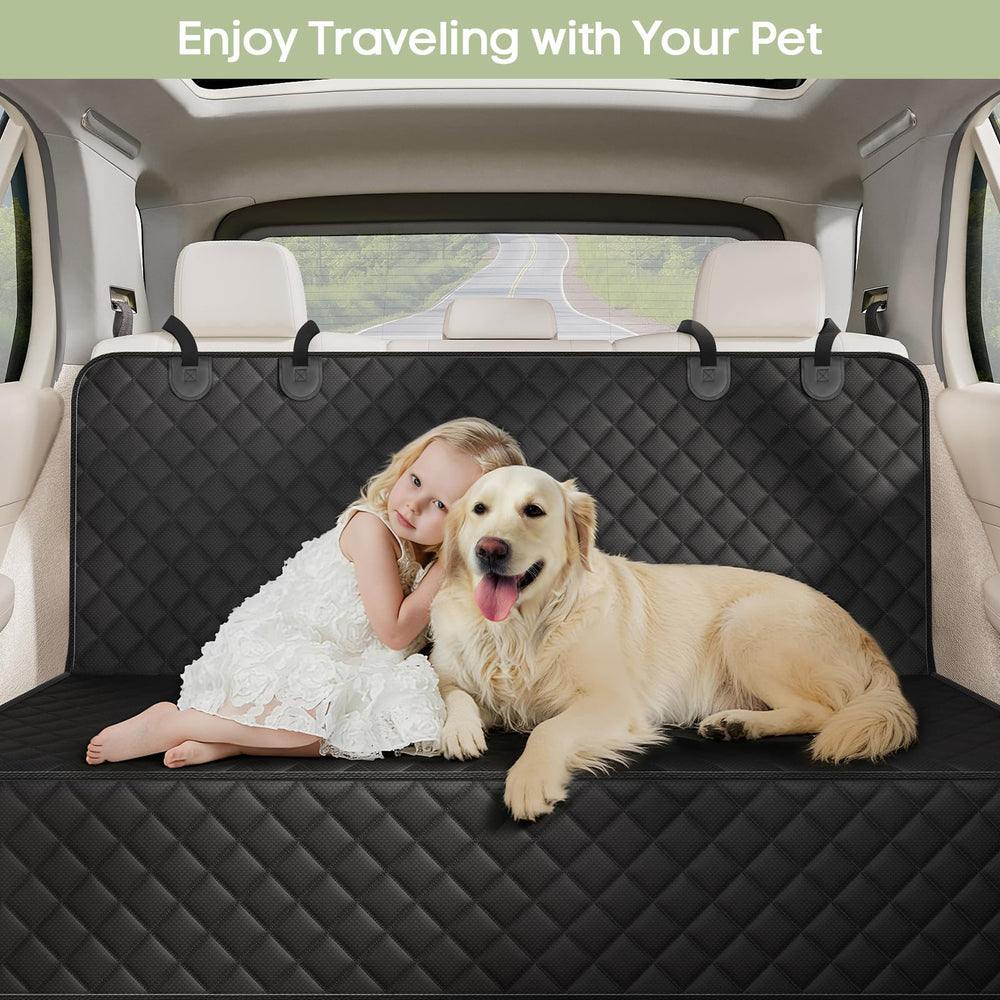 Smatto seat cover with Velcro openings enables seat belt and car seat access