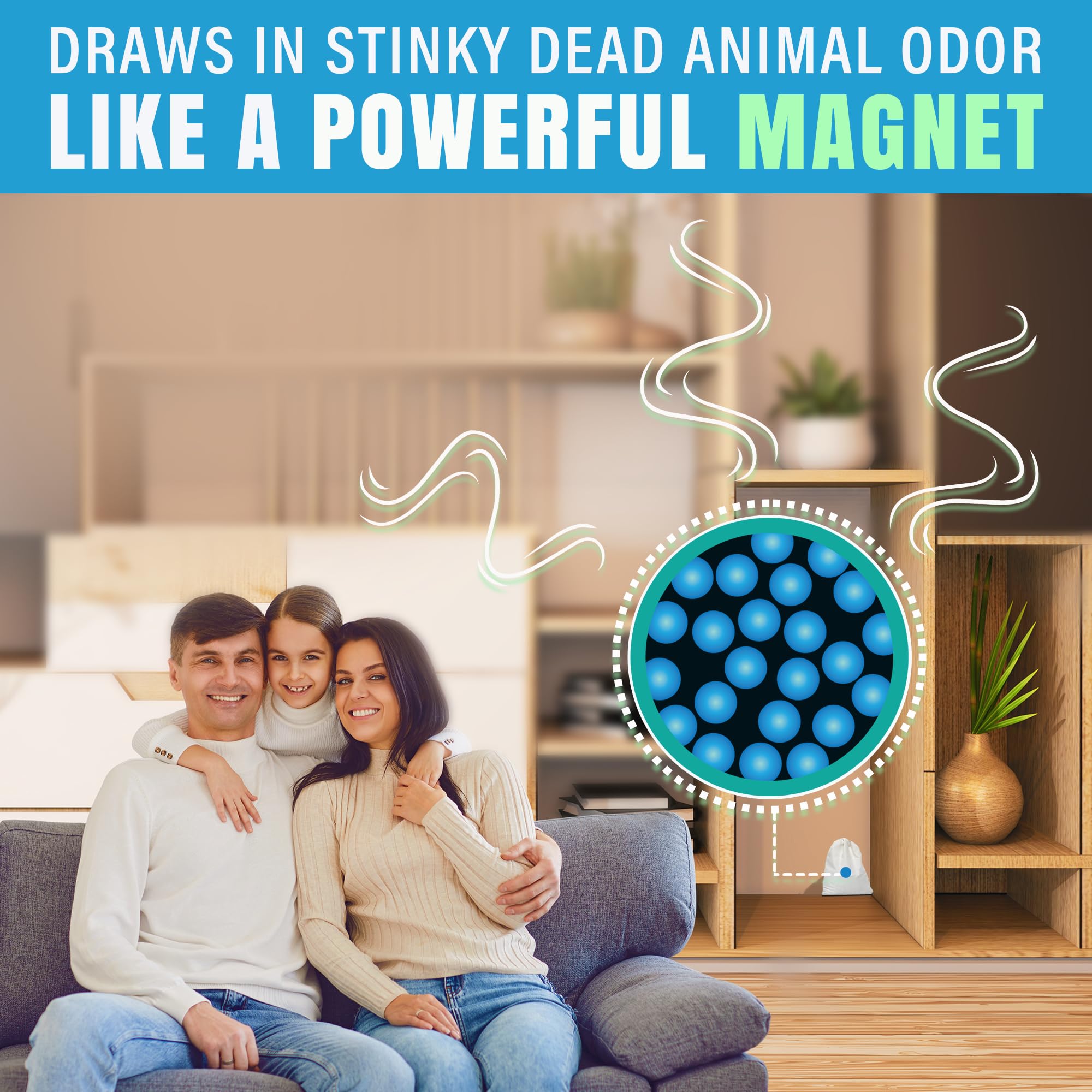 SMELLEZE breath-easy-clear-air helps maintain a fresh home atmosphere