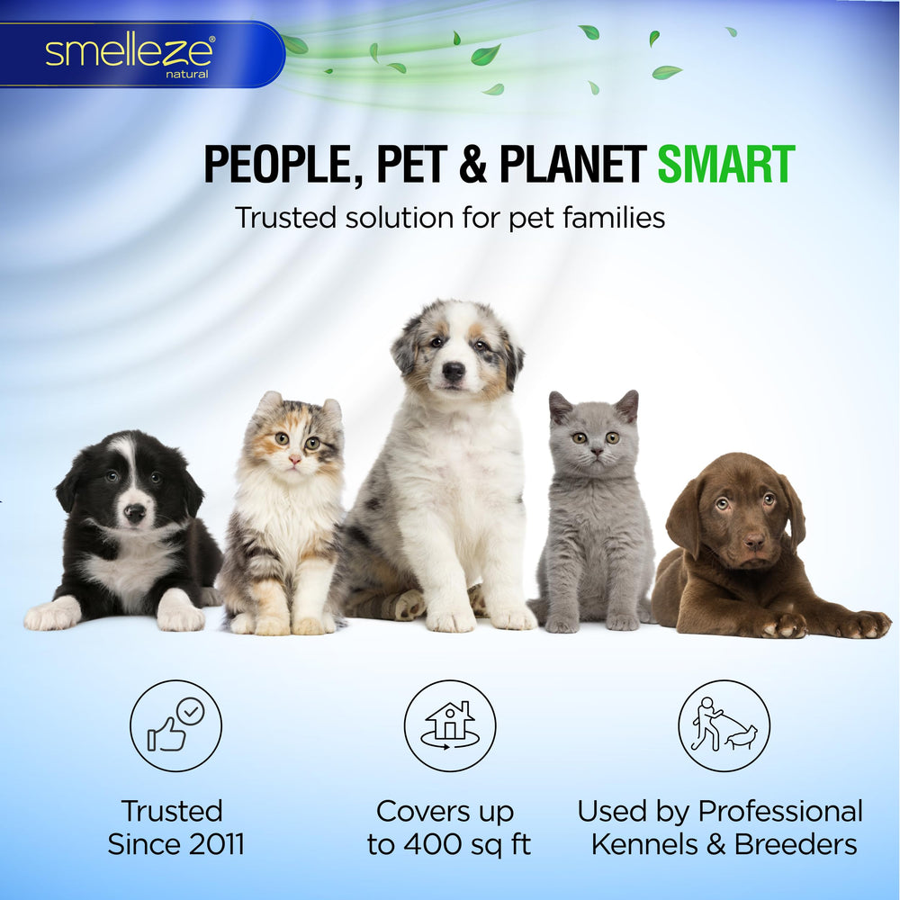 One 2 lb container serves multiple areas across the yard for ongoing odor management.