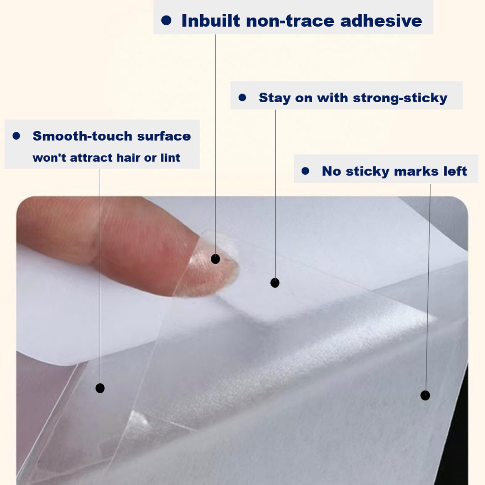 Smerdu transparent film wraps curves and edges on furniture.
