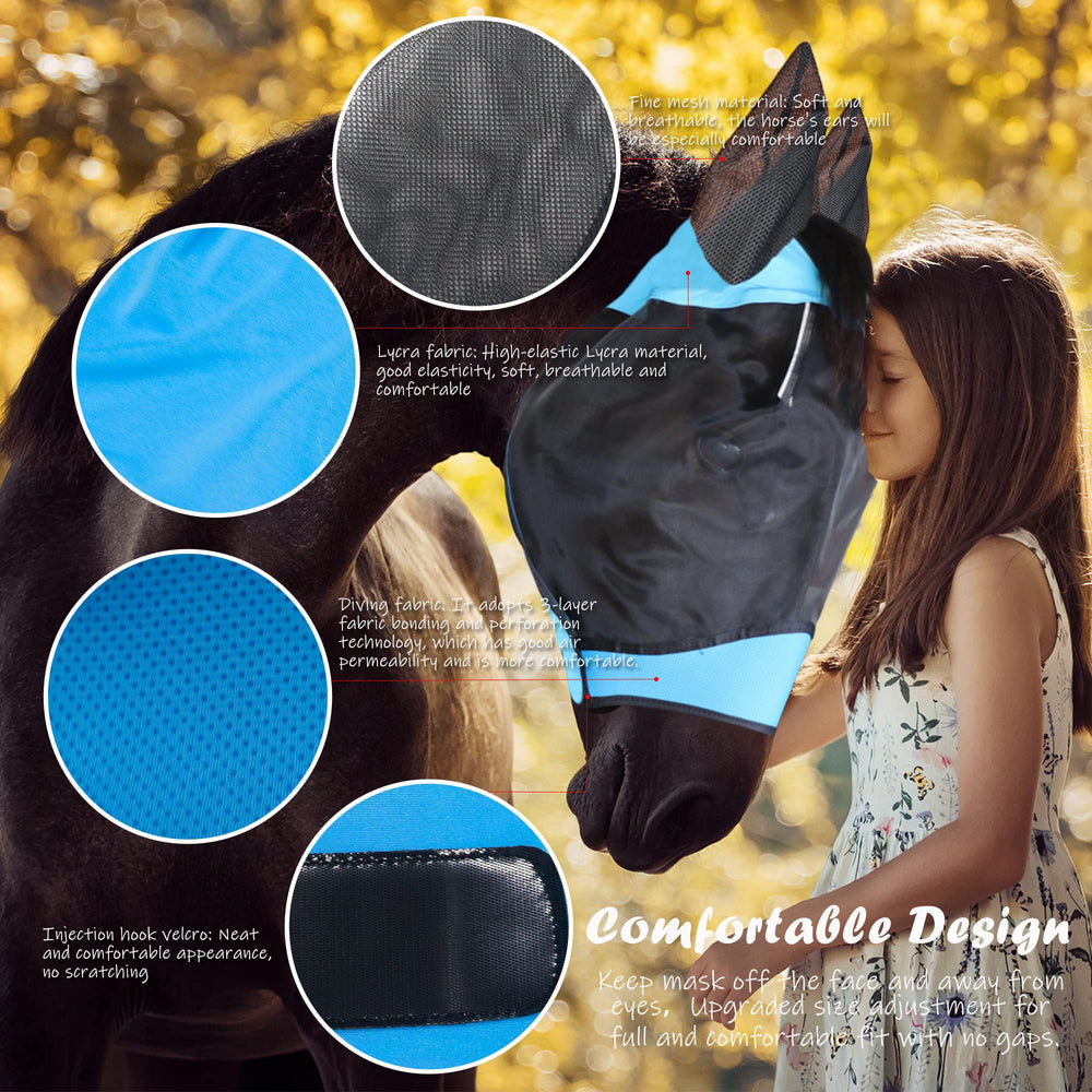 SMFUSMFU ear protection mesh on mask highlights soft coverage for ears.