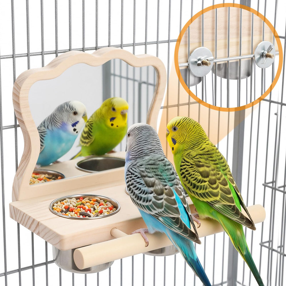 SMICEM cage-accessory kit sparks exploration and routine for active birds.