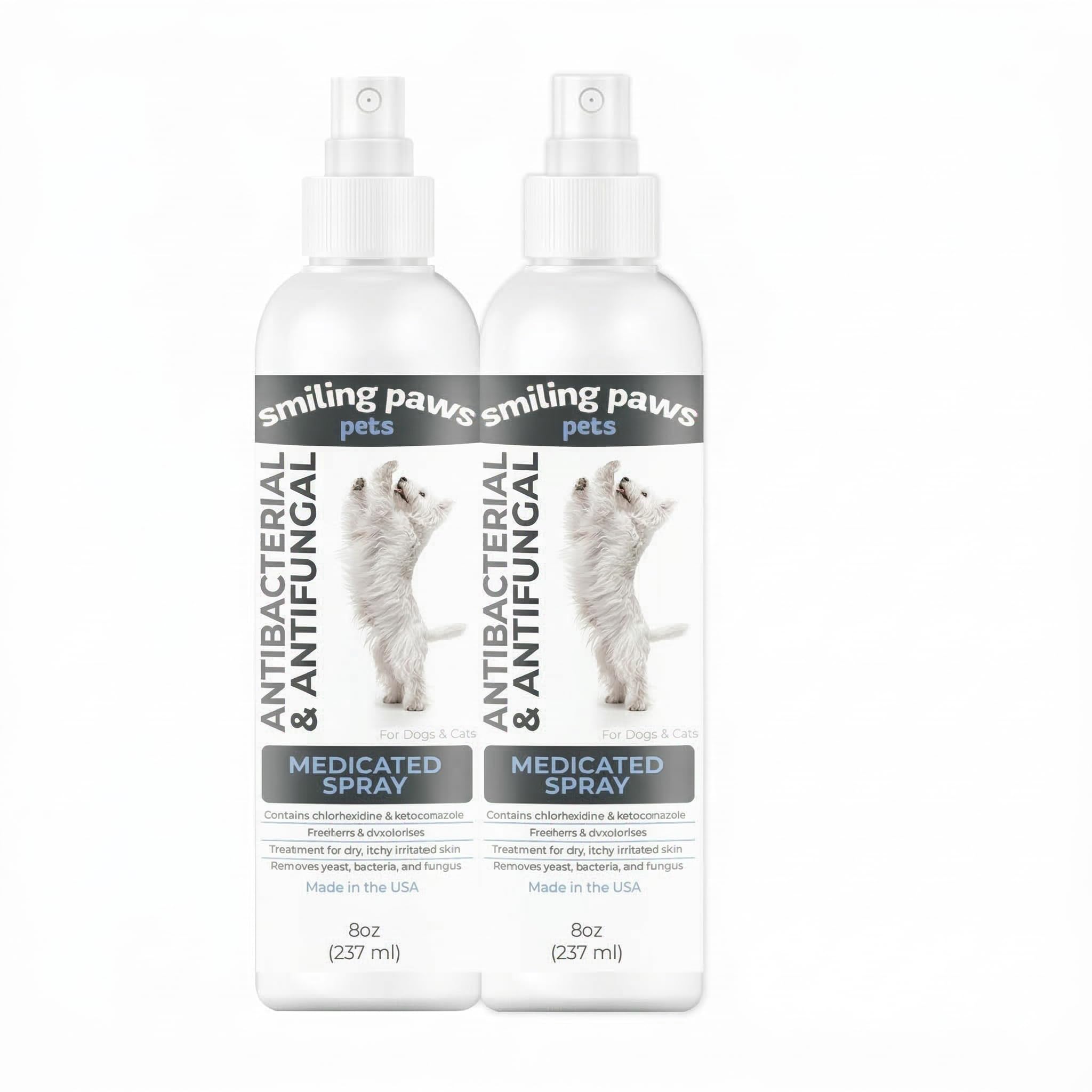 Smiling Paws Pets Advanced Spray bottle for cats and dogs, quick refresh between play sessions.