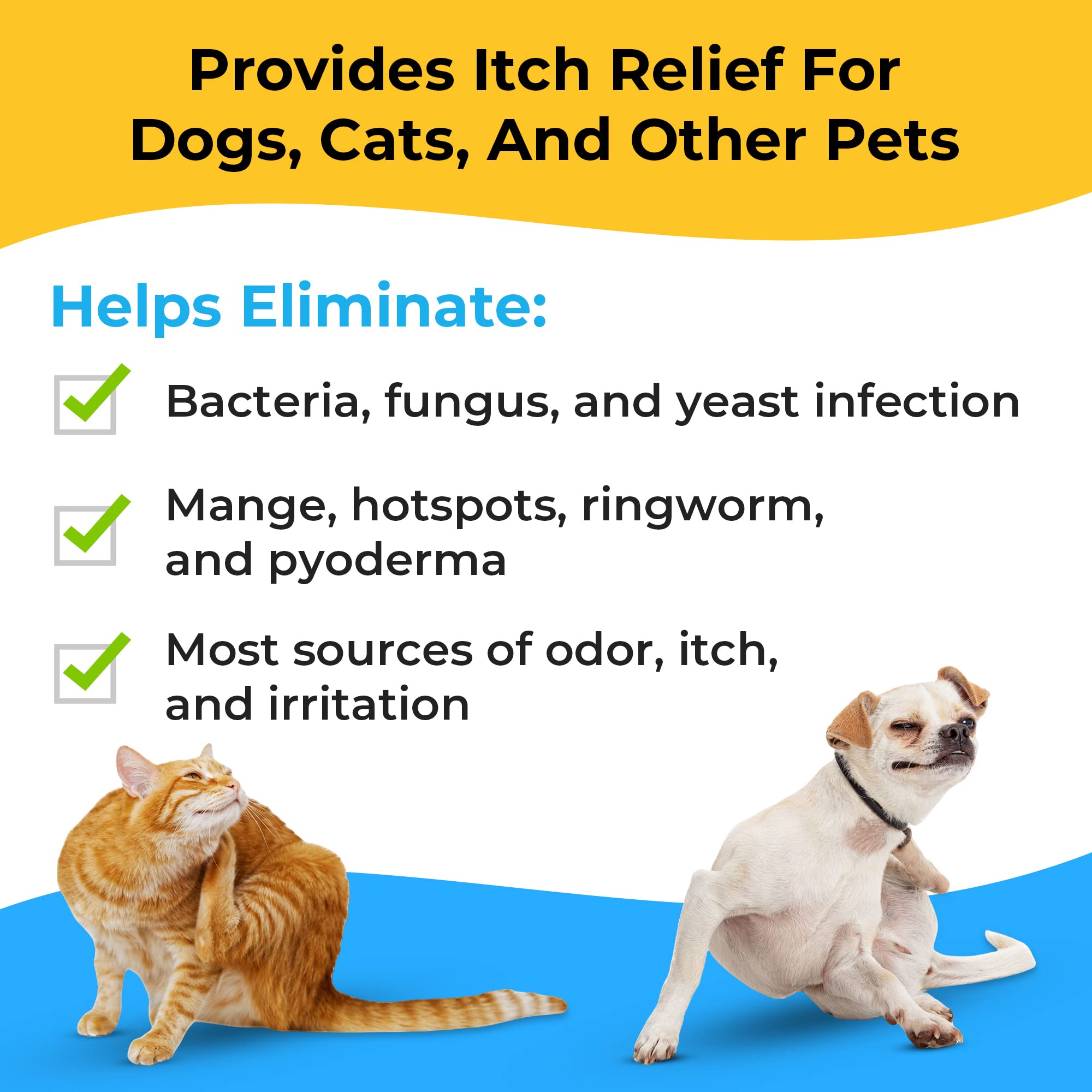 Smiling Paws Pets antibacterial wipe used on a dog's face for gentle cleansing