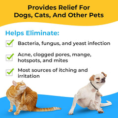 Smiling Paws Pets dog itch relief improves comfort after bath