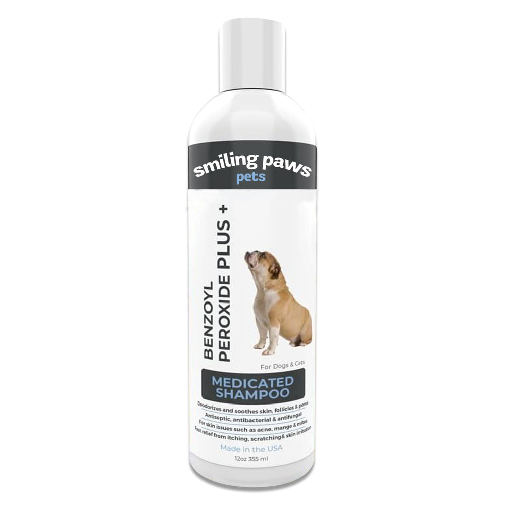 Smiling Paws Pets itch relief shampoo bottle for pets promotes clean skin