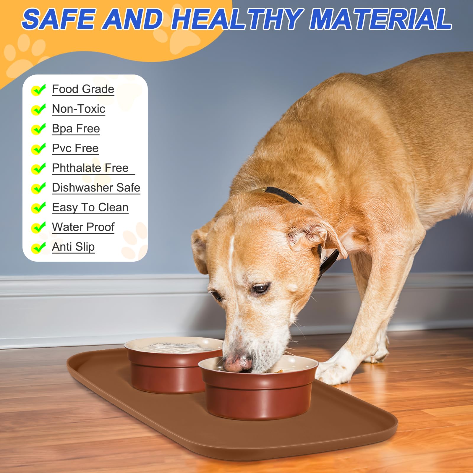 SMILOOL anti-slip lip design helps keep bowls steady during mealtime.
