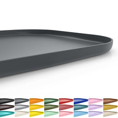 SMILOOL feeding mat with raised edge prevents spills during meals