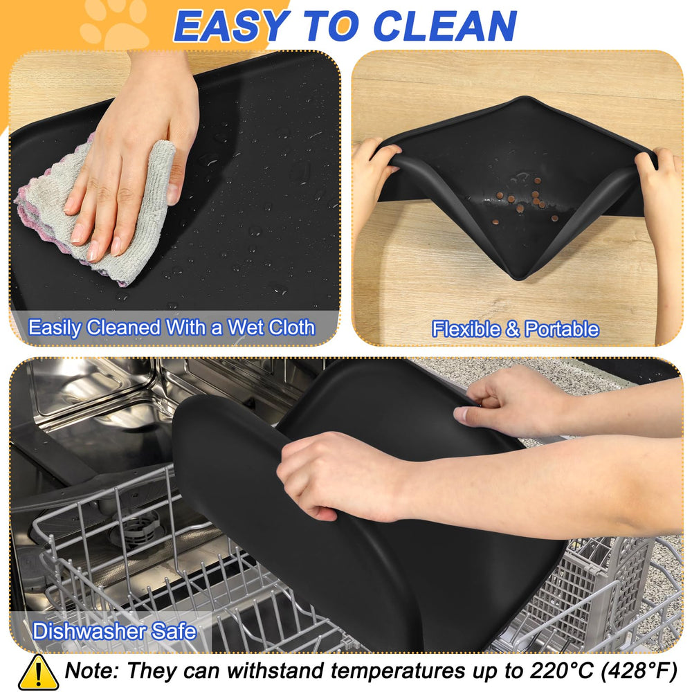 SMILOOL easy-clean mat is dishwasher safe for quick upkeep