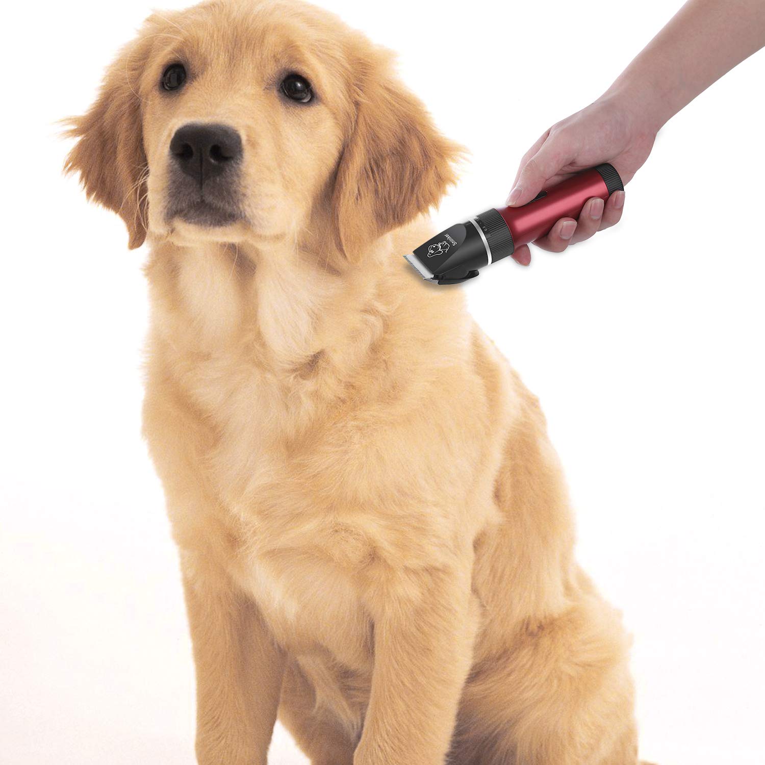Sminiker 5-speed professional clipper adaptable for pets.