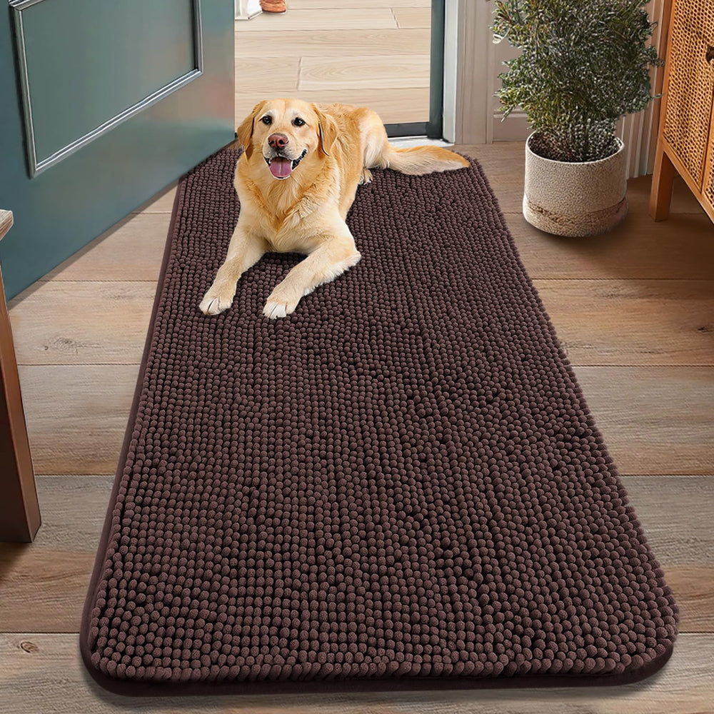 Smiry dog door mat absorbs moisture to keep floors dry at entry